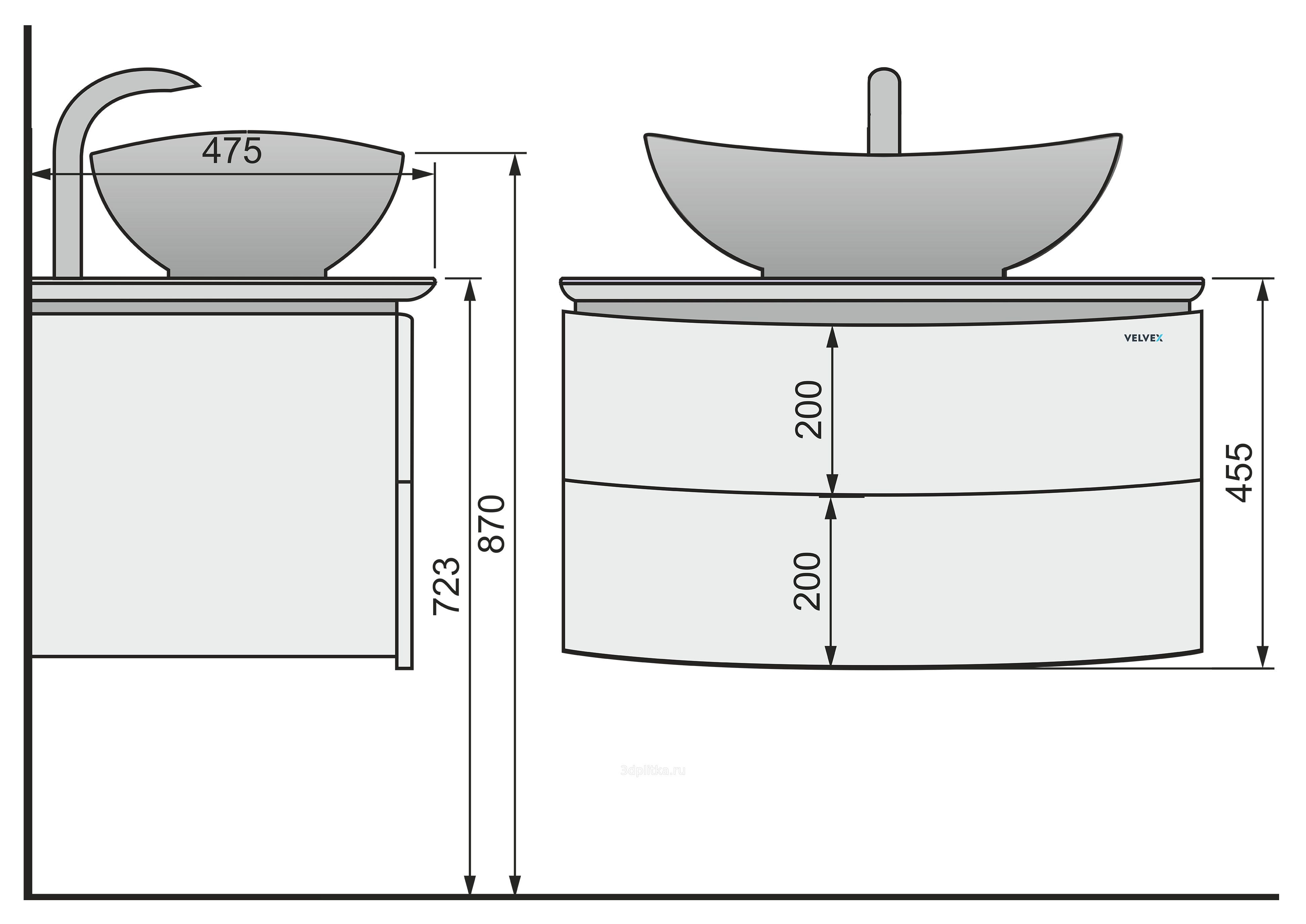 Глубина раковины в ванной стандарт: Размер раковины в ванной .