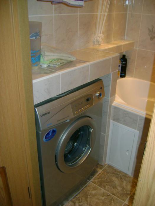 Короб для стиральной машины в ванной фото