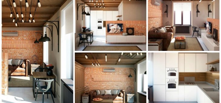 1 комн квартиры интерьер – Дизайн маленькой однокомнатной квартиры, идеи интерьера, вариант для площади 33 кв м + фото