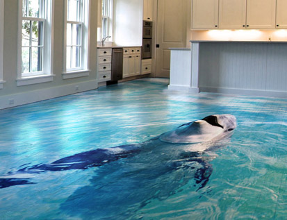 3D наливные полы фото