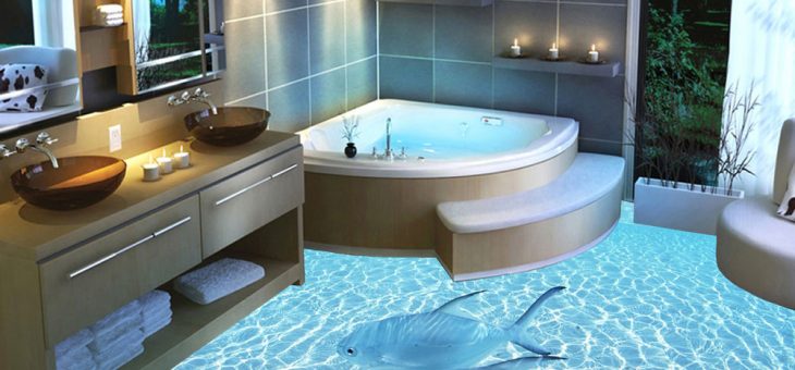3Д полы в ванной комнате фото – Наливные полы 3д в ванной комнате своими руками : технология процесса и фото вариантов