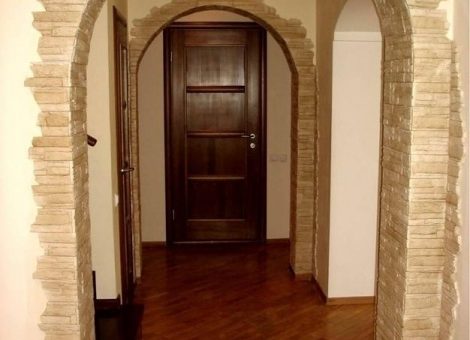 Арки межкомнатные из камня фото – оформление прихожей в квартире, как своими руками отделать межкомнатные проемы декоративным кирпичом, как обклеить декоративными плитками, примеры в интерьере