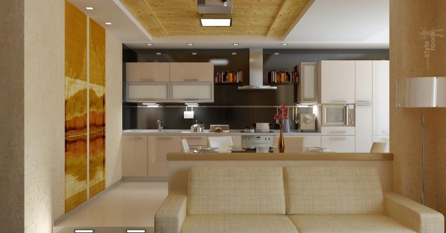 Барная стойка между гостиной и кухней фото – в современном и классическом стиле, студии столовой с барной стойкой, фото. Совмещенная кухня и гостиная в частном доме с камином, в хрущевке