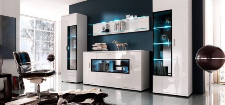 Белая стенка в гостиную фото – красивые угловые и мини модели в зал в современом стиле, белые и черные в стильном интерьере