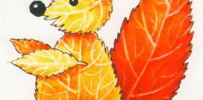 Белочка из листьев поделка – Осенние поделки своими руками вместе с детьми. Развиваем мелкую моторику ребенка. Поделки из осенних листьев. Картинки Делаем вместе с детьми аппликацию из осенних листьев. Аппликация из осенних листьев белка. – Домик в Интернете