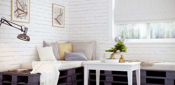 Белый кирпич спальня – дизайн в стиле «лофт»в интерьере, декоративное оформление комнаты из белого кирпича
