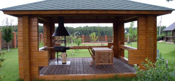Беседки из дерева фото – деревянные резные садовые строения под старину, модель бочка с мангалом, как сделать просто и красиво