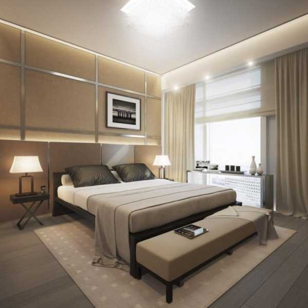 Дизайн спальни в бежевых тонах современном стиле