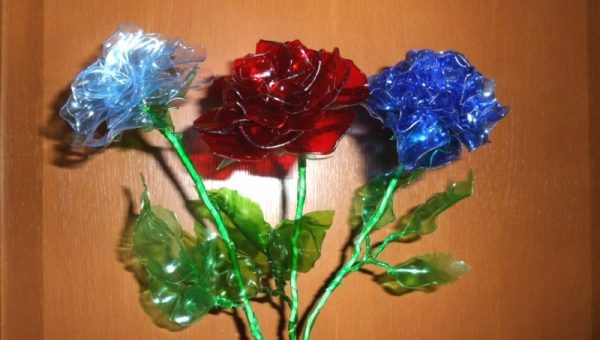 Букет из бутылок – Пластиковые цветы из бутылок.Как своими руками сделать розу или большой цветок