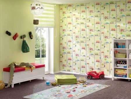 Бумажные обои в детскую комнату – для стен в комнату для детей, Jack`n Rose Junior в интерьере, в полоску и с динозаврами, наклейки для рисования