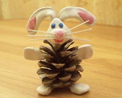 Человечки из шишек и пластилина – Поделки из шишек и пластилина Человечек / Мастеркласс / Поделка своими руками