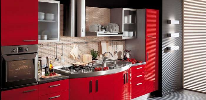 Черная с красным кухня – Черно-красная кухня в интерьере — фото. С какими цветами сочетается черно-красная кухня