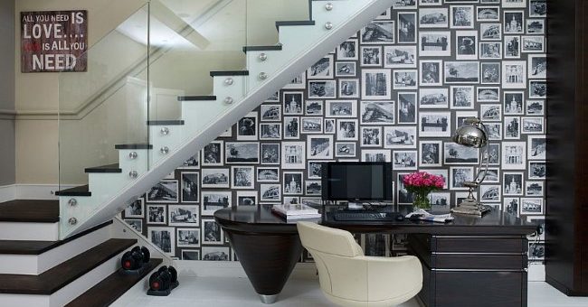 Черно белые фотографии в интерьере – Классическое сочетание черного и белого цветов в интерьере: 30 уникальных домашних кабинетов