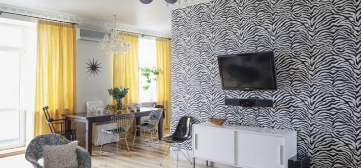 Черно желтые обои – Обзор желтых обоев в интерьере, фото желтых стен в сочетании с черным, серым, белым, зеленым цветом, советы как подобрать желтые обои в спальне, в гостиной, на кухне