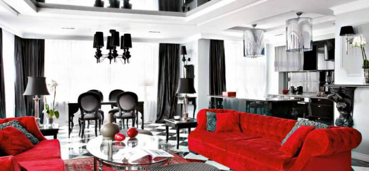 Черный цвет в интерьере – Сочетание черного цвета в интерьере: сочетание черно белого цвета, черно золотом, черно белый красный цвет.. Черный цвет в интерьере современного дома