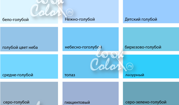 Цвет бирюзово голубой