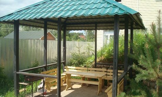 Дачные навесы и беседки фото – видео-инструкция как сделать своими руками, особенности летних садовых деревянных построек, из металла, фото