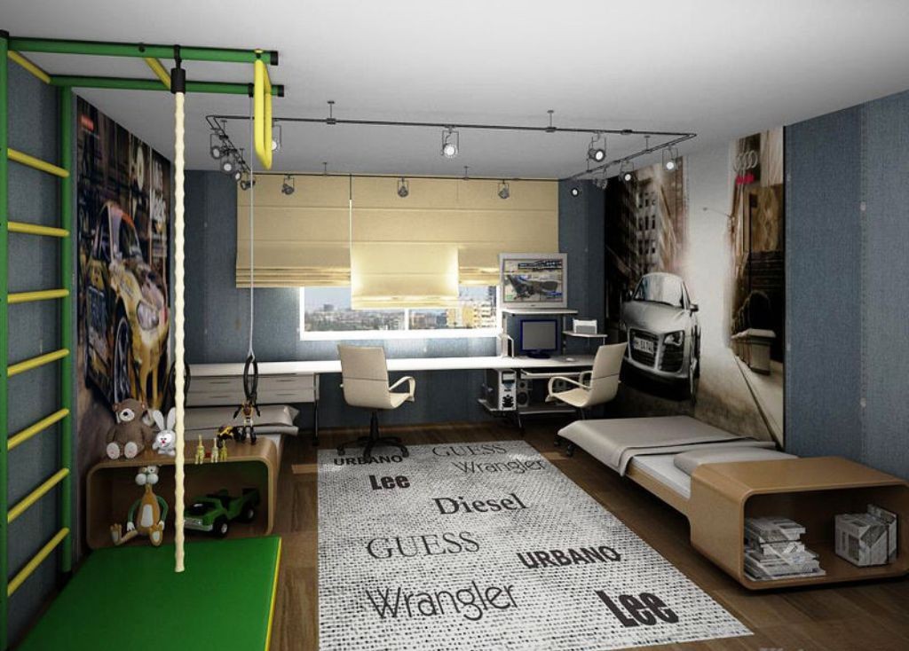 Дизайн проект комнаты для мальчика 11 лет