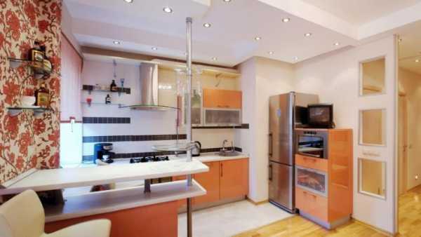 Дизайн кухни длинной и узкой с балконом
