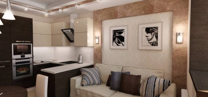 Дизайн кухни гостиной 14 кв м с диваном фото