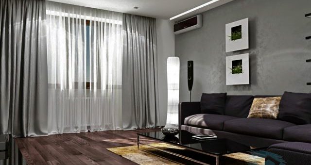 Дизайн штор для гостиной современный