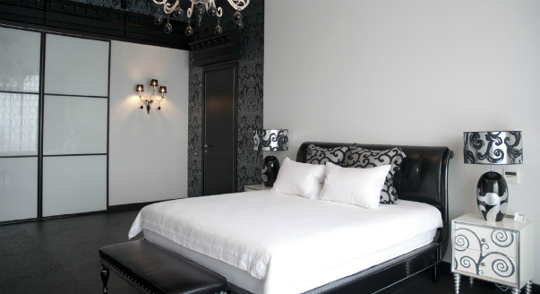 Дизайн спальни черно белый – Дизайн спальни в черно-белых тонах: фото, видео | Как оформить спальную комнату в черно-белых цветах