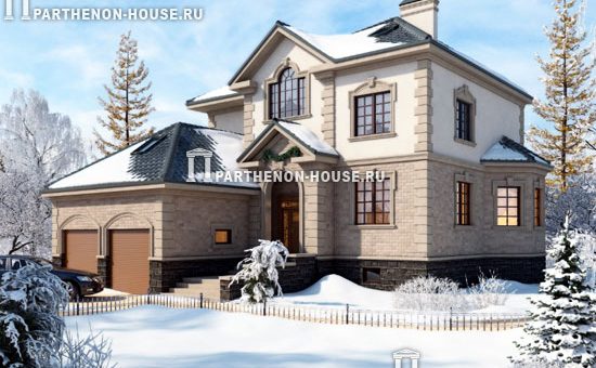 Дом с подвалом двухэтажный