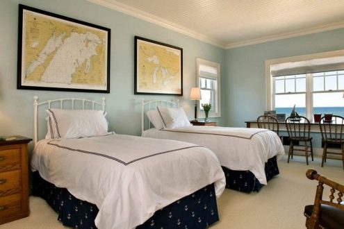 Два спальных места в одной комнате – Как разместить две кровати в одной комнате, Вварианты дизайна комнаты для двоих |