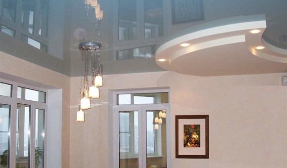 Двухуровневый натяжной потолок на кухне фото – особенности двухуровневых конструкций, какой цвет интерьера лучше, фотографии и видео