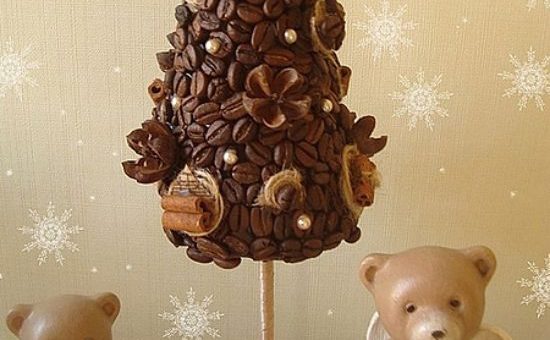 Елка топиарий фото – из сизаля, кофейных зерен, материалы и инструменты, пошаговая инструкция, варианты оформления