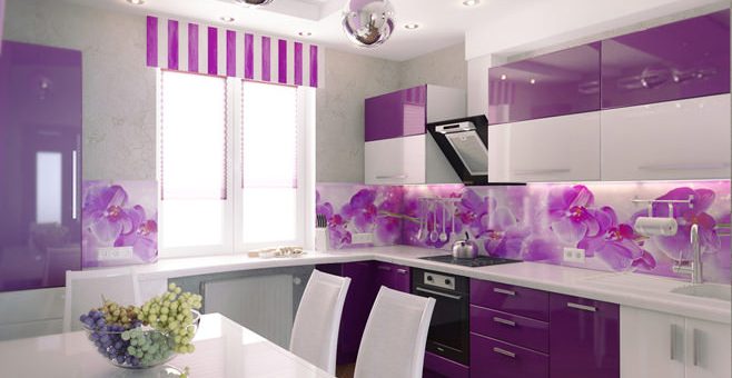Фиолетовые кухни сиреневые – Фиолетовая кухня — значение, восприятие и интерьер помещения?