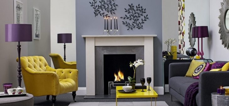 Фиолетовый и желтый в интерьере – СОЧЕТАНИЕ ЖЕЛТОГО ЦВЕТА В ИНТЕРЬЕРЕ. Оттенки желтого в дизайне интерьера