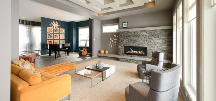 Фото гостиная в коттедже