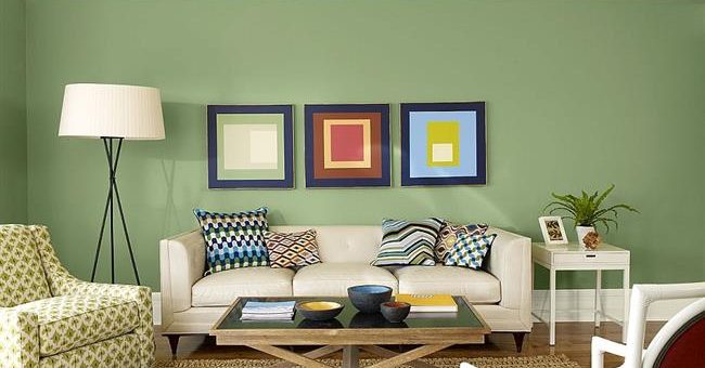 Фото интерьер в зеленых тонах – цвета в интерьере и фото оформления, зал в стиле и дизайн квартиры с белыми стенами