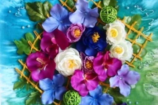 Фото картины из искусственных цветов своими руками – Как сделать декоративное панно на стену из цветов 🚩 картины из искусственных цветов своими руками 🚩 Дизайн