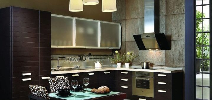 Фото кухни с наклонной вытяжкой – конструкции в интерьере кухни, плюсы и минусы, какую лучше выбрать, установка и отзывы