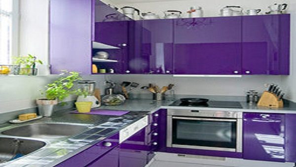 Фото кухни в фиолетовом цвете – Дизайн фиолетовой кухни. Фото интерьера кухни в фиолетовых тонах