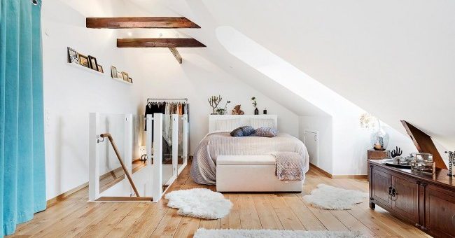 Фото мансардный этаж интерьер фото