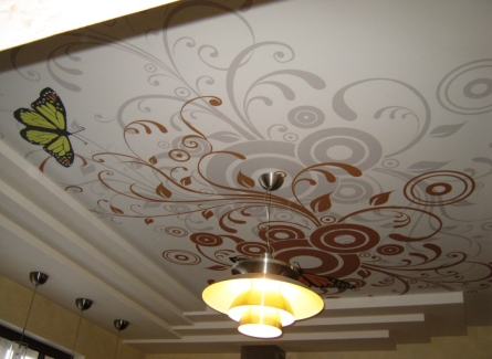 Фото матовые натяжные потолки с рисунком – Заказать натяжные потолки с рисунком в Люберцах | Натяжной потолок фотопечать недорого | ЛЕДА