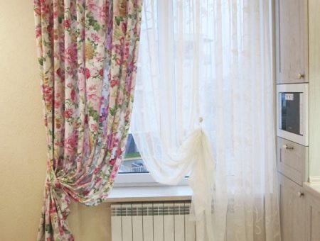 Фото штор в стиле прованс для кухни – занавески, кантри, ткань, из льна, своими руками, в детскую, готовые