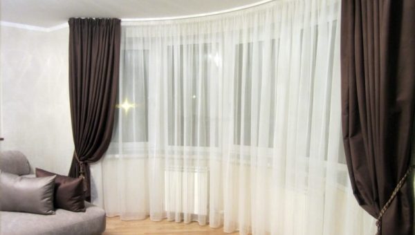 Фото шторы на всю стену – фото вариантов современного декора, советы по дизайну оконных проёмов занавесками