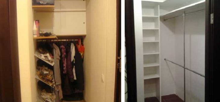 Гардероб из кладовки – Кладовка в квартире, как из кладовки сделать гардеробную комнату своими руками, гардеробная из кладовки фото