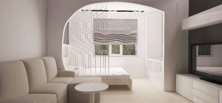 Гостиная и спальня на 15 кв м