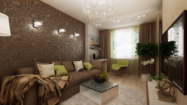 Гостиная в серо коричневых тонах – Гостиная в коричневом цвете: фото, дизайн интерьера, в коричневых тонах, видео примеры