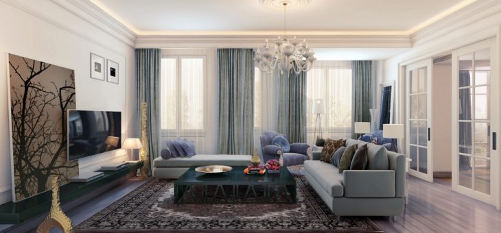 Гостиная в стиле неоклассика