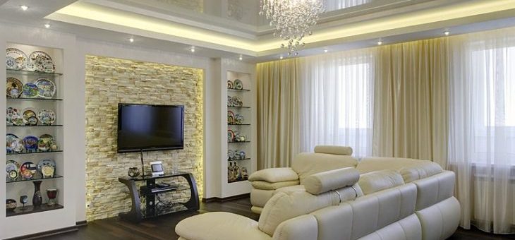 Идеи натяжных потолков фото