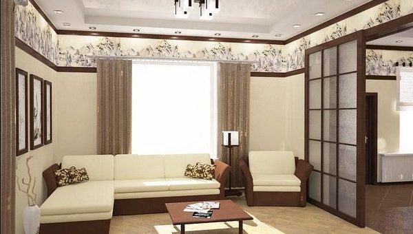 Идеи зонирования спальни гостиной