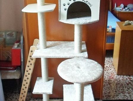 Игровой комплекс своими руками для кошки