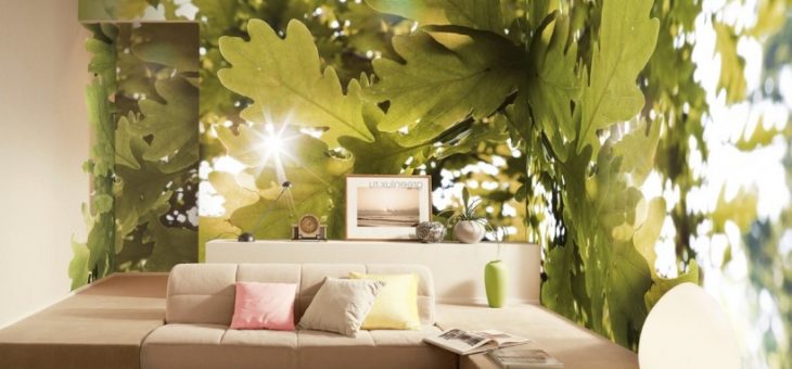 Интерьер гостиной фото с фотообоями – дизайн стен в интерьере квартиры, обои для зала, расширяющие пространство