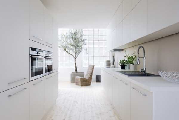 Дизайн кухни в белом стиле